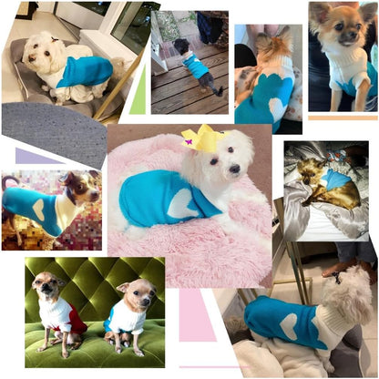 Classic Knit Turtleneck Dog Sweaters for Winter Warmth